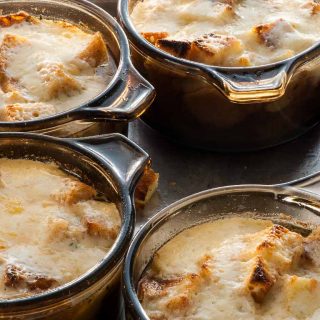 French onion soup is a perfect starter dish for any meal. | joeshealthymeals.com