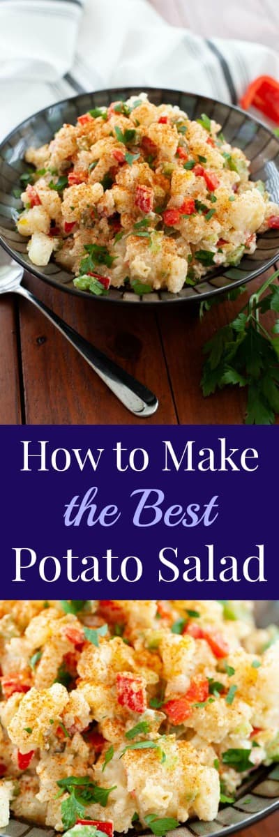 Potato Salad Pinterest collage.