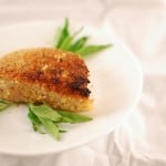 Pine nut breaded fish