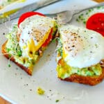 avocado toast with fried egg