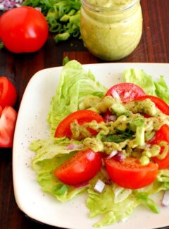 Avocado salad dressing. | joeshealthymeals.com