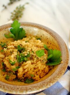 Lemon and herb quinoa