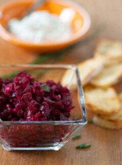 Roasted beet tartare recipe