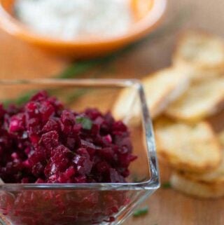 Roasted beet tartare recipe