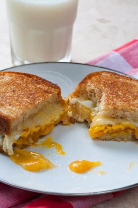 Cheese and Fried Egg Sandwich