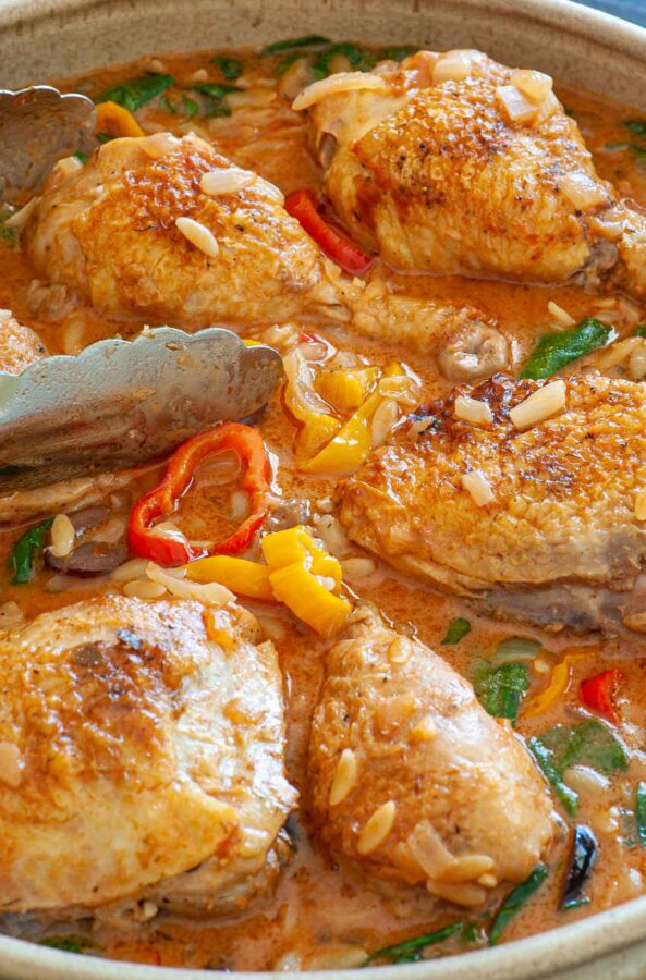 Chicken with Orzo and Kalamata Olives Joe's Healthy Meals