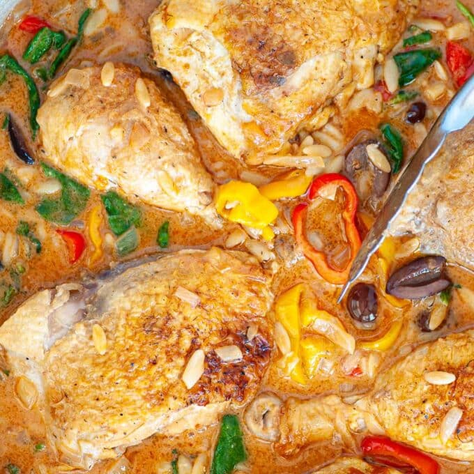 Chicken with Orzo and Kalamata Olives Joe's Healthy Meals