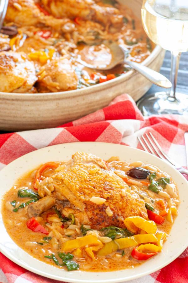 Chicken with Orzo and Kalamata Olives Joe's Healthy Meals