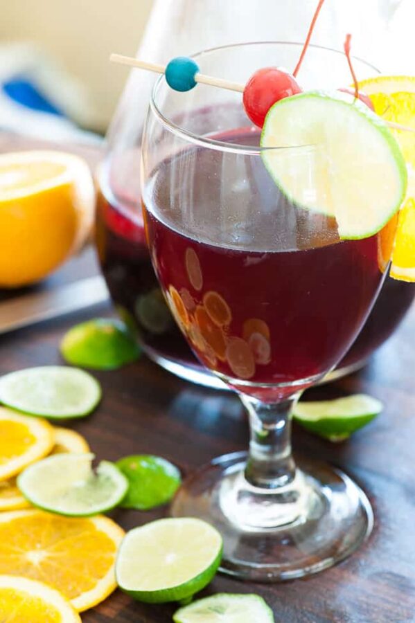 Simple Summer Sangria Spritzer Joe's Healthy Meals