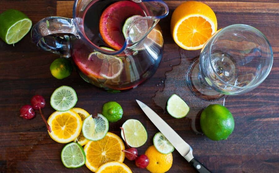 Simple Summer Sangria Spritzer Joe's Healthy Meals