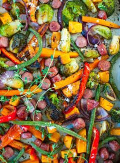 Sheet pan roasted vegetables