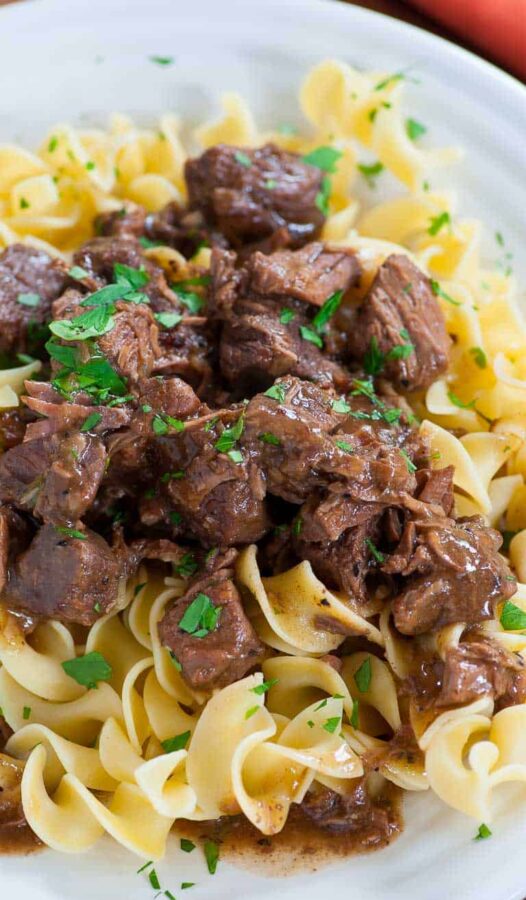 Tender Beef Tips and Egg Noodles Joe's Healthy Meals
