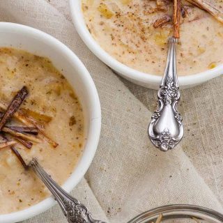 Creamy potato leek soup. Easy, delicious. | joeshealthymeals.com