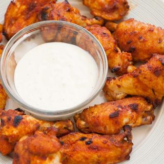 Delicious plate of glazed chicken wings. | joeshealthymeals.com