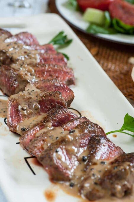Filet Mignon with Peppercorn Sauce Recipe - Joe's Healthy Meals