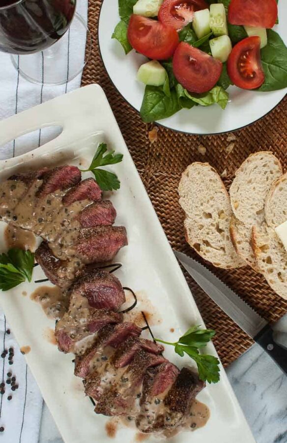 Filet Mignon with Peppercorn Sauce Recipe Joe's Healthy Meals
