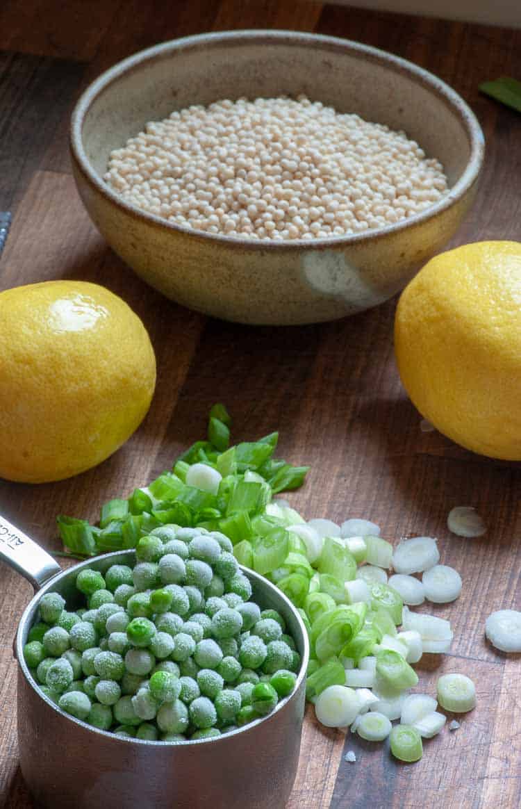Ingredients for the couscous recipe.