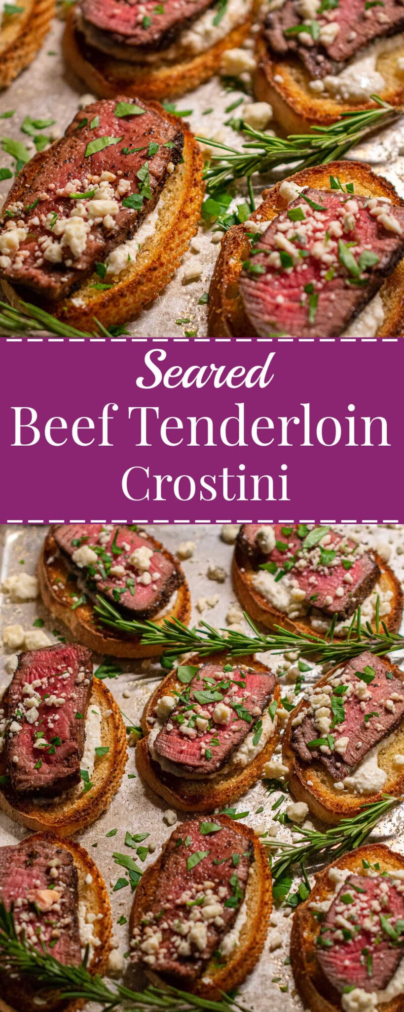 Seared Beef Tenderloin Crostini Appetizer Joe's Healthy Meals