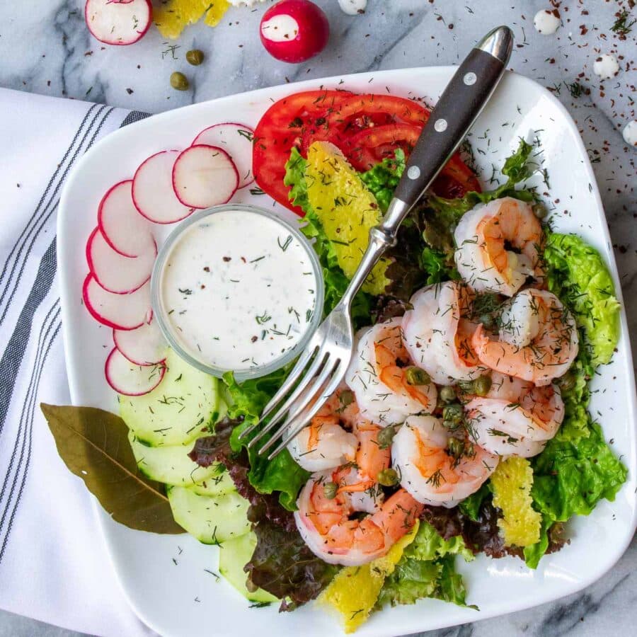 Shrimp Salad with Creamy Dill Dressing Joe's Healthy Meals